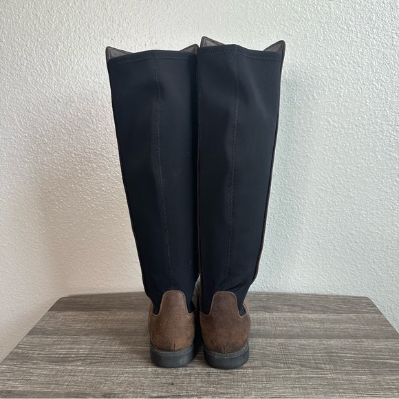 Lacoste Rosemont 5 CLW Leather Riding Boot Women’s Size 7 Elastic Calf Brown - Picture 6 of 9